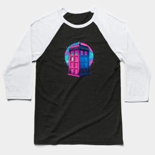 Vaporwave Tardis Baseball T-Shirt